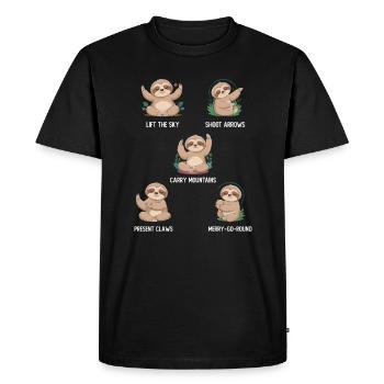Attraper la chanson Fleur Perdre Go Et Deep - T-shirt Premium bio Homme - noir - Devant - Nico (187cm)