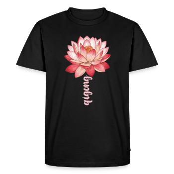 Attraper la chanson Fleur Perdre Go Et Deep - T-shirt Premium bio Homme - noir - Devant - Nico (187cm)
