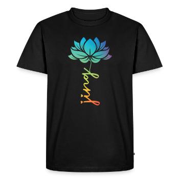 Attraper la chanson Fleur Perdre Go Et Deep - T-shirt Premium bio Homme - noir - Devant - Nico (187cm)