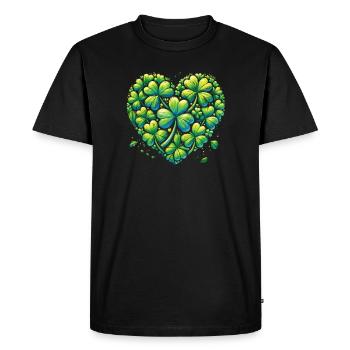 Let the Shenanigans celebrate St. Patrick's Day - Men's Premium Organic T-Shirt - black - Front - Nico (187cm)