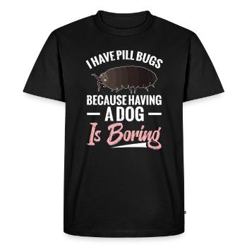 J’ai des punaises parce que c’est ennuyeux, - T-shirt Premium bio Homme - noir - Devant - Nico (187cm)