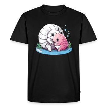 All Cool People Breed Tiny Dinosaurs - Men's Premium Organic T-Shirt - black - Front - Nico (187cm)