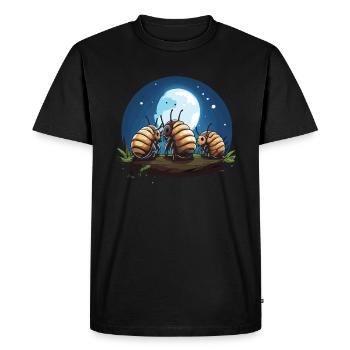 All Cool People Breed Tiny Dinosaurs - Men's Premium Organic T-Shirt - black - Front - Nico (187cm)