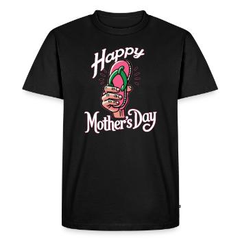 Bonne fête des mères - T-shirt Premium bio Homme - noir - Devant - Nico (187cm)