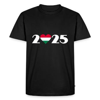 I love Hungary 2025, Trip to Hungary 2025 - Men's Premium Organic T-Shirt - black - Front - Nico (187cm)