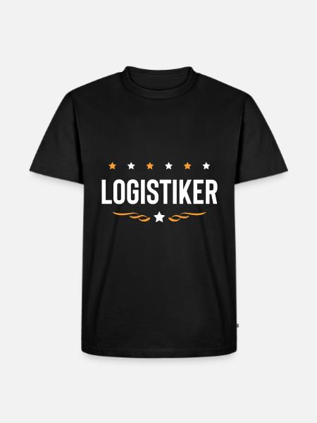 Logistiker Beruf - Männer Premium Bio T-Shirt - Schwarz