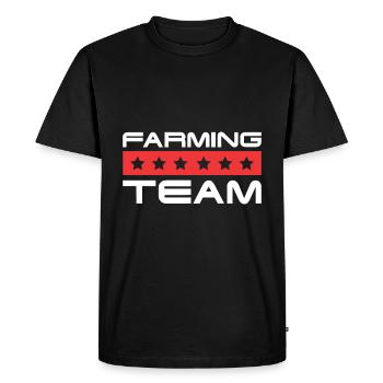 Équipage agricole - T-shirt Premium bio Homme - noir - Devant - Nico (187cm)
