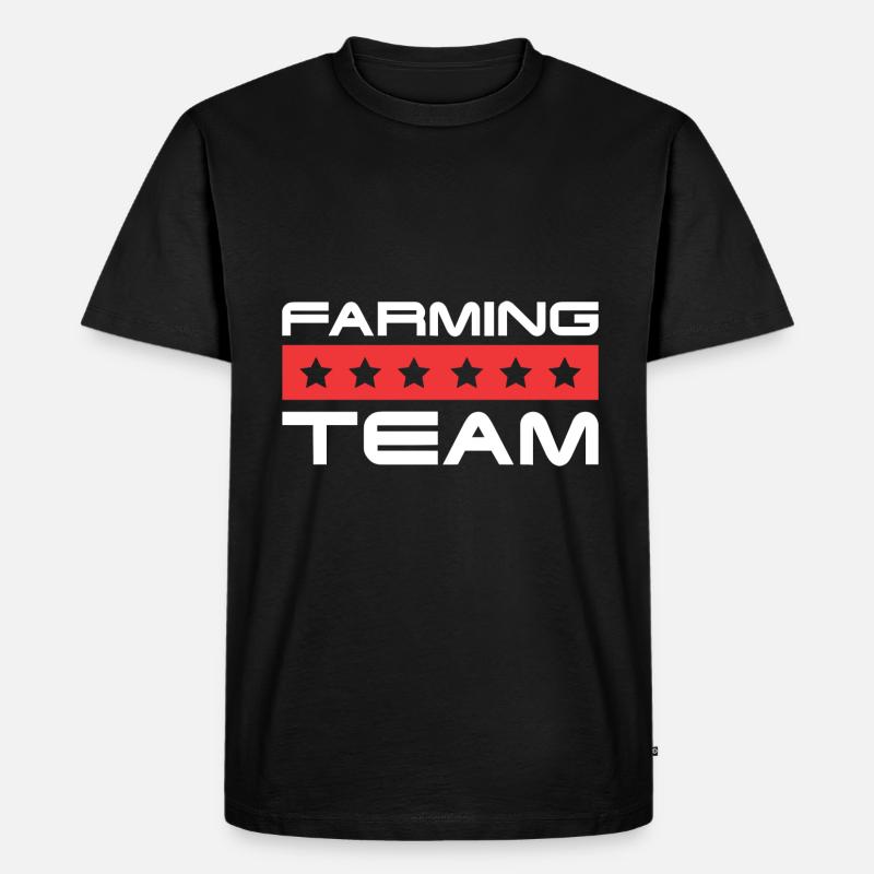 Farming Crew - Männer Premium Bio T-Shirt - Schwarz