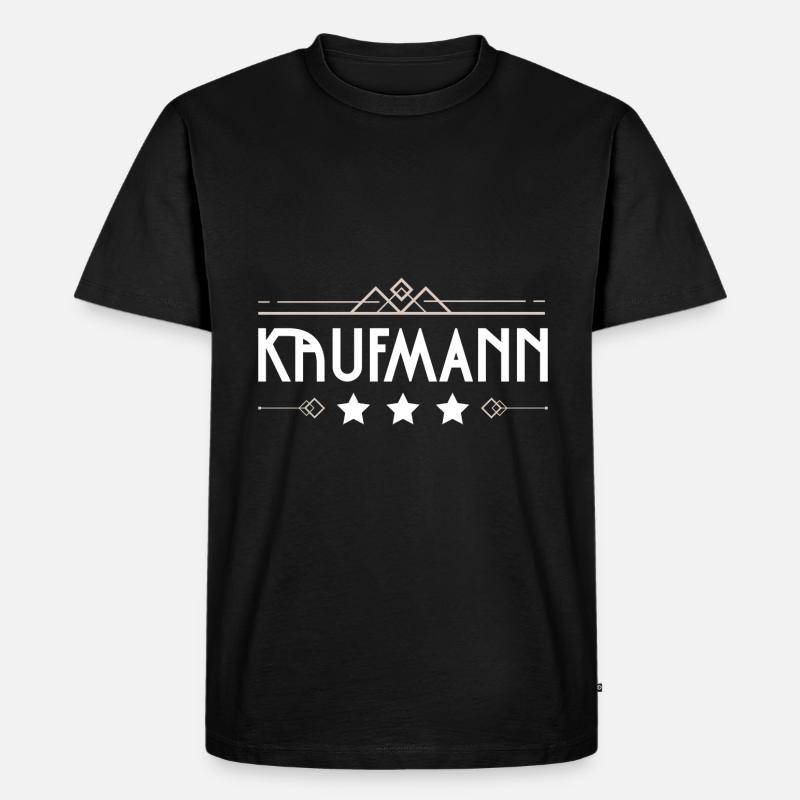 Kaufmann Beruf - Männer Premium Bio T-Shirt - Schwarz