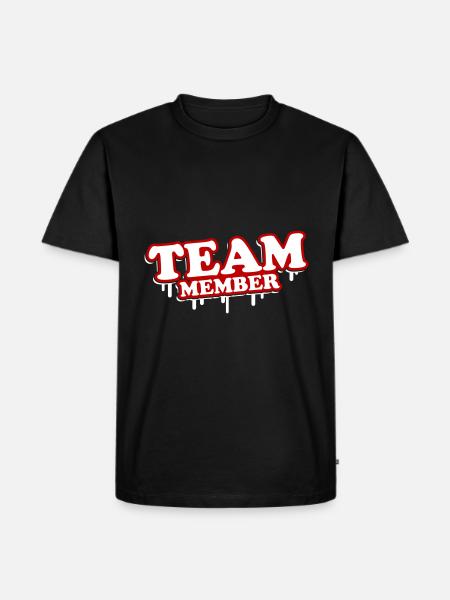 Team Members - Men's Premium Organic T-Shirt - black