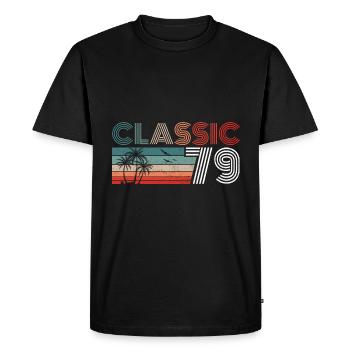 43 Year Old Birthday 2022 Classic 1979 43 Birthday - Men's Premium Organic T-Shirt - black - Front - Nico (187cm)