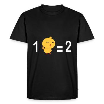 A chick Equal two Gift Funny Garden - Men's Premium Organic T-Shirt - black - Front - Nico (187cm)