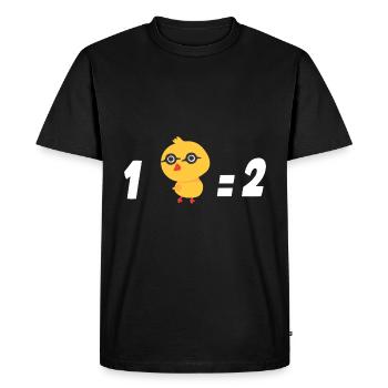 One chick Egal two Garden Chick Hen - Men's Premium Organic T-Shirt - black - Front - Nico (187cm)