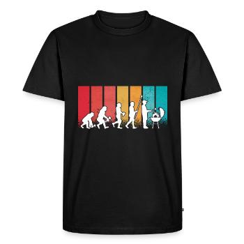 Grill Evolution Vintage Father's Day Grill Master - Men's Premium Organic T-Shirt - black - Front - Nico (187cm)
