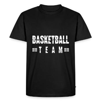 Équipe de basket-ball - T-shirt Premium bio Homme - noir - Devant - Nico (187cm)