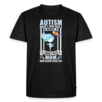 Autism Mom Autism Awareness Autism Superhero - Men's Premium Organic T-Shirt - black - Front - Nico (187cm)