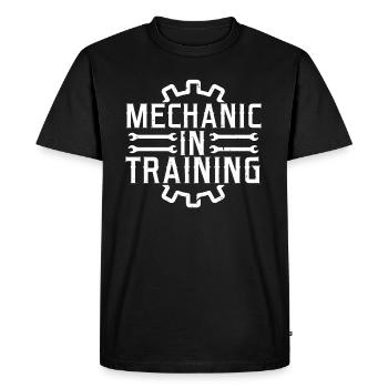 Mécanicien d'aéronef en formation cadeau de mécanicien diesel - T-shirt Premium bio Homme - noir - Devant - Nico (187cm)
