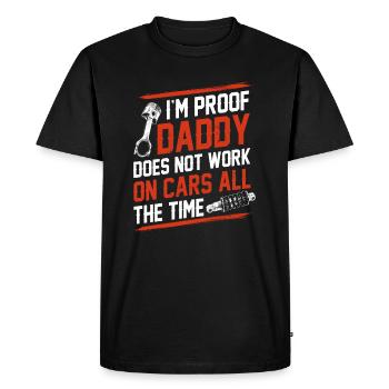 Papa Kids Mechanic Baby Mechanic Gift Fête des pères - T-shirt Premium bio Homme - noir - Devant - Nico (187cm)