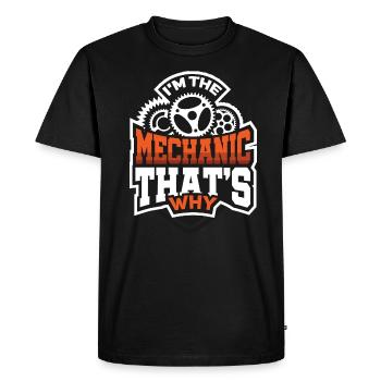 Je suis mécanicien mécanicien d'aéronefs mécanicien diesel - T-shirt Premium bio Homme - noir - Devant - Nico (187cm)
