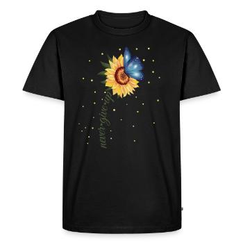 Never Give Up Down Syndrome Special Education Teac - Men's Premium Organic T-Shirt - black - Front - Nico (187cm)
