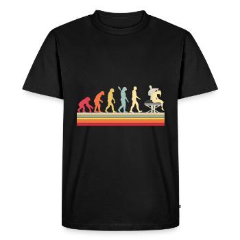 Evolution Physiotherapy Chiropractic - Men's Premium Organic T-Shirt - black - Front - Nico (187cm)