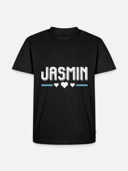 Jasmine - Men's Premium Organic T-Shirt - black