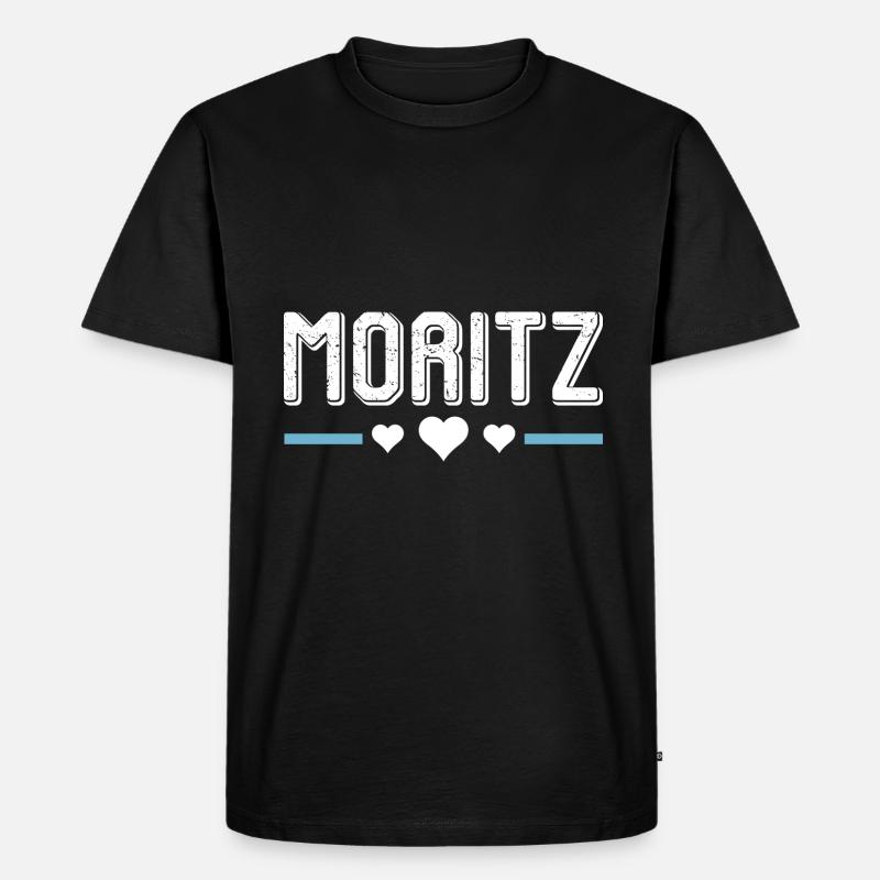 Moritz - Männer Premium Bio T-Shirt - Schwarz