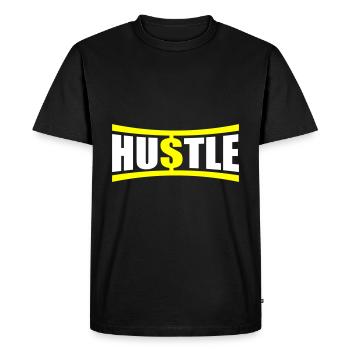 Dicton de bousculade - T-shirt Premium bio Homme - noir - Devant - Nico (187cm)