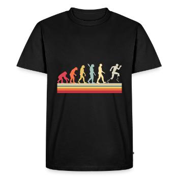 Évolution du Para Running - T-shirt Premium bio Homme - noir - Devant - Nico (187cm)