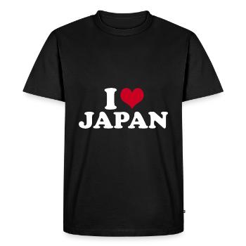 J’aime le Japon - T-shirt Premium bio Homme - noir - Devant - Nico (187cm)