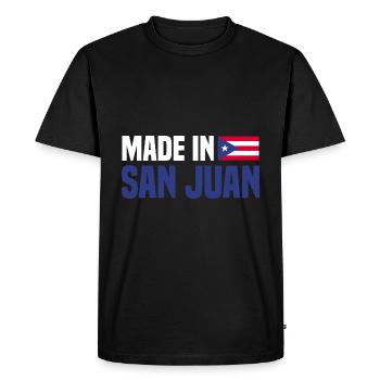 San Juan - T-shirt Premium bio Homme - noir - Devant - Nico (187cm)