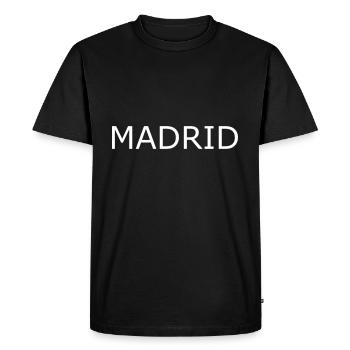 MADRID Gift - Men's Premium Organic T-Shirt - black - Front - Nico (187cm)