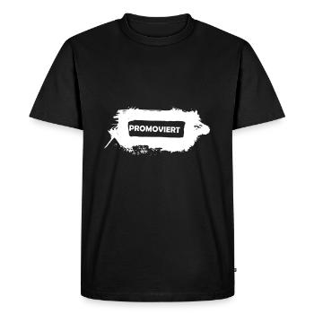 Diplôme de docteur - T-shirt Premium bio Homme - noir - Devant - Nico (187cm)
