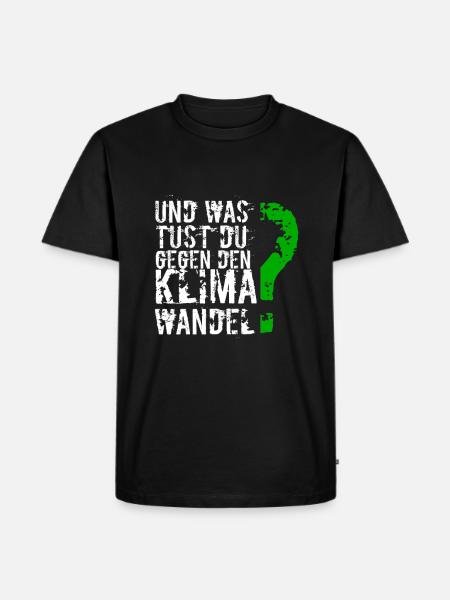 Klimawandel - Männer Premium Bio T-Shirt - Schwarz