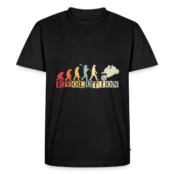 Moto Evolution Vintage Superbike Biker - T-shirt Premium bio Homme - noir - Devant - Nico (187cm)