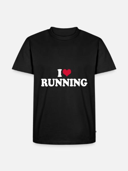 Runner I Love Running - Men's Premium Organic T-Shirt - black