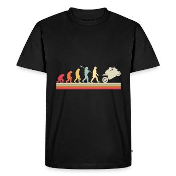 Moto Evolution Vintage Superbike Biker - T-shirt Premium bio Homme - noir - Devant - Nico (187cm)