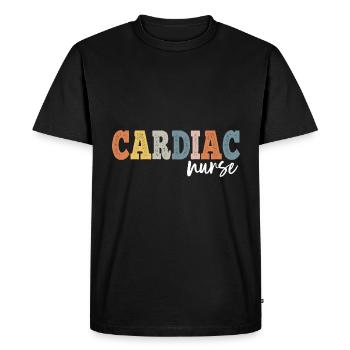 Cardiac Nurse Registered Nurse RN LPN - Men's Premium Organic T-Shirt - black - Front - Nico (187cm)
