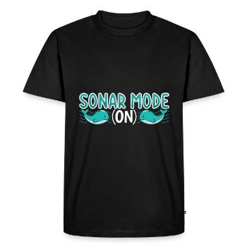 Conception en sciences de la mer pour un étudiant en océan - T-shirt Premium bio Homme - noir - Devant - Nico (187cm)