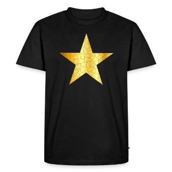 Étoile d'or - Étoile d'or VINTAGE - T-shirt Premium bio Homme - noir - Devant - Nico (187cm)