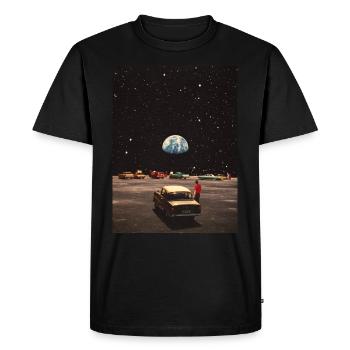 Missing Home - Rétro Futuristic Collage Art - T-shirt Premium bio Homme - noir - Devant - Nico (187cm)