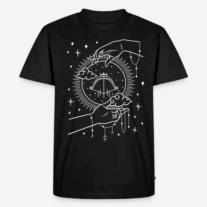 Sternzeichen Schütze - Männer Premium Bio T-Shirt - Schwarz