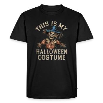 C’est mon costume d’Halloween - T-shirt Premium bio Homme - noir - Devant - Nico (187cm)