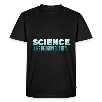 Athéisme - T-shirt Premium bio Homme - noir - Devant - Nico (187cm)