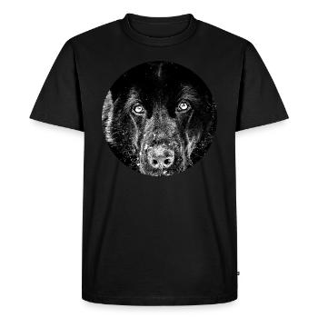 Berger allemand noir - T-shirt Premium bio Homme - noir - Devant - Nico (187cm)