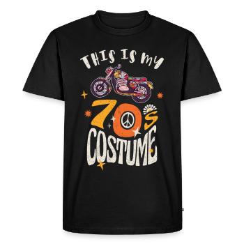 This is my 70s Costume Grunge effect - Men's Premium Organic T-Shirt - black - Front - Nico (187cm)