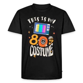 This is my 80s Costume - Men's Premium Organic T-Shirt - black - Front - Nico (187cm)