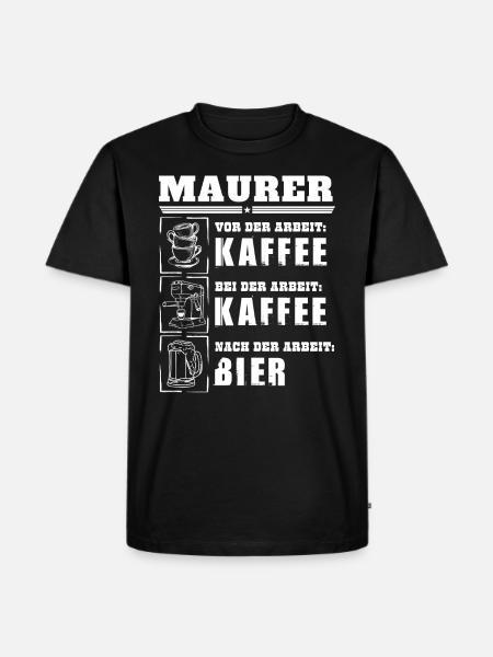 Mon quotidien de maçon - T-shirt Premium bio Homme - noir