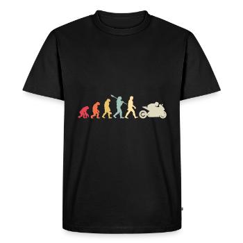 Moto Evolution Vintage Superbike Biker - T-shirt Premium bio Homme - noir - Devant - Nico (187cm)