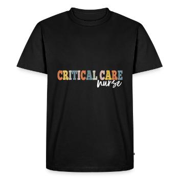 Critical Care Nurse Registered Nurse RN LPN - Men's Premium Organic T-Shirt - black - Front - Nico (187cm)
